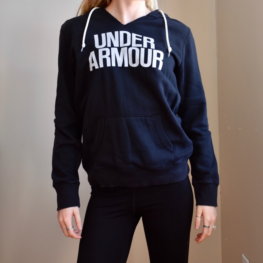 Under Armour Black V-Neck Hoodie